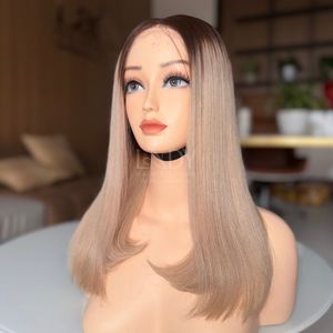 Perruque Bob Ombrée en Cheveux Humains Vietnamiens 100% Naturels, Prix de Gros Usine, Perruque Frontale en Dentelle 2025 - Product Image 2