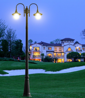 Lumière LED résidentielle pour route, lumière de jardin, lumière de pelouse, lumière de villa, lumière de paysage, lumière extérieure imperméable à haute hauteur, 7Magic, style européen