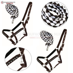 Licol d'équitation réglable avec collier de tête en corde, durable, pratique, robuste, dernier design, confortable - Product Image 6