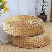 Tabouret et pouf en jacinthe d'eau tressée à la main, de haute qualité, traditionnels et naturels, pour la décoration et le rangement du salon, fabriqués au Vietnam