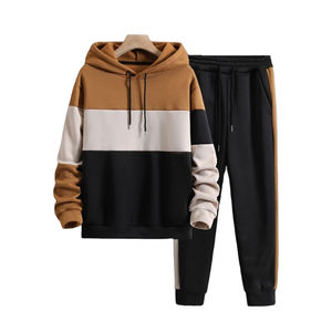 Vente chaude Survêtement d'hiver pour homme, ensembles de survêtements, fabricant de vêtements personnalisés, style décontracté, pull à capuche, pantalon de jogging, ensemble 100% - Product Image 1