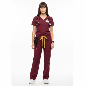 Tenues médicales personnalisées OEM, uniformes d'infirmière respirants et confortables, vêtements de travail hospitaliers, ensembles de blouses médicales, uniformes médicaux en gros - Product Image 2