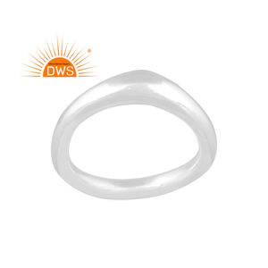 Anillo de banda de declaración de plata esterlina fina de Venta caliente joyería personalizada para mujer regalo para ella - Product Image 1
