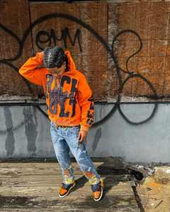 Sweat à capuche zippé surdimensionné hip hop américain personnalisé Sweat à capuche lavé avec broderie d'appliques pour hommes - Product Image 5