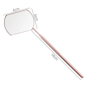 Espejo Cosmético de Acero Inoxidable de Primera Calidad para Extensión de Pestañas, Maquillaje Diario, Personalizado, de Una Sola Cara, Montado en la Pared, Chapado en Oro, para Salón - Product Image 2