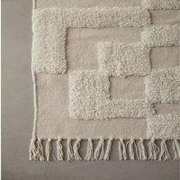 Tapis Kilim Traditionnel en Coton de Haute Qualité, Tissé à la Main, à Tissage Plat, Moelleux, Antidérapant, Réversible, Esthétique Tribale - Vente Chaude