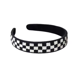 New Arrival Fashion beaded Hairband Women <b>Hair</b> <b>Accessories</b> Beaded embroidery handmade headpiece stylish fashion women and <b>girls</b> - Product Image 2