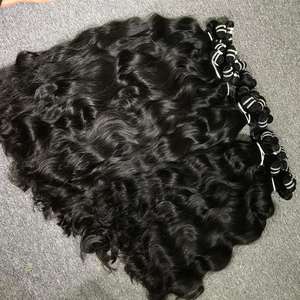 ผู้ขายจัดส่งแบบหล่นดิบดึงคู่เวียดนามบริสุทธิ์มนุษย์ผมมัดดิบหยักขายส่งต่อผมดิบ - Product Image 6