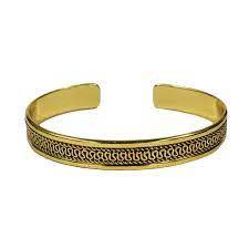 Brazalete de latón de diseño simple para niñas, regalos usados, diseño exclusivo, brazalete de latón más vendido, diseño de moda - Product Image 5