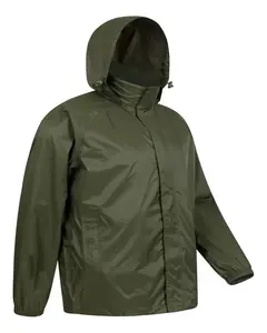 Chaqueta Anorak informal personalizada para hombre al por mayor, cortavientos de nailon/poliéster con capucha, transpirable y de secado rápido para ropa de invierno al aire libre - Product Image 3