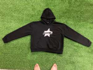 Personalizado 100% French Terry 700GSM Sudadera con capucha de peso pesado bordado más Puff impresión Oversize Crop Street Wear Hombres Sudadera con capucha - Product Image 6