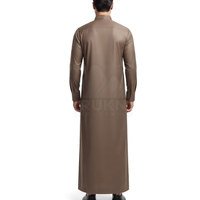 Nouvelle tunique moderne ajustée pour hommes, vêtements musulmans décontractés, coton léger, respirant, tissu confortable, design épuré, élégant