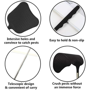 Tapette à mouches manuelle flexible et forte télescopique antiparasitaire pour la cuisine à domicile - Product Image 3