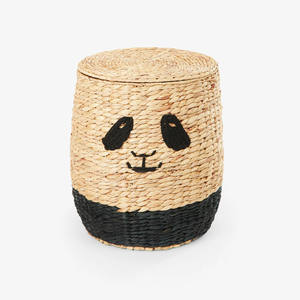 Handwoven puppy shaped storage <b>basket</b> for children room decor natural <b>water</b> <b>hyacinth</b> <b>baskets</b> - Product Image 4