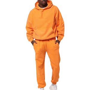 Conjunto de pantalones de chándal y sudaderas con capucha personalizadas para hombre, conjunto de pantalones de chándal con sudaderas con capucha personalizadas a la moda, chándal grueso de gran tamaño 380 OEM - Product Image 1