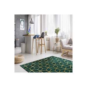 Alfombra impresa en 3D de panal verde esmeralda de alta calidad, cuadrada Rectangular de poliéster hecha a mano para uso en el dormitorio para adolescentes - Product Image 2