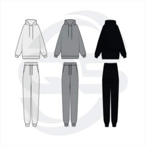 Conjunto de chándal de invierno unisex con logotipo personalizado para hombre, pantalones de chándal y sudaderas del fabricante de ropa, establece tu chándal de marca - Product Image 1