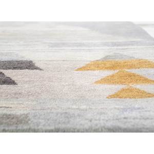Freedom Manchaha Hand Knotted Wool & Silk <b>Rug</b> Geometric Pattern in <b>Grey</b> Black for Home Living Room Bedroom 10mm <b>Thickness</b>-Lub-44 - Product Image 2