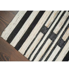 Fabricant de tapis en laine tissés à la main de meilleure qualité Peluche Pile Design géométrique moderne Utilisation du sol Discerner les propriétaires Bon - Product Image 2