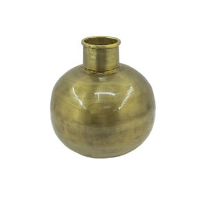 Modern Design Metal Flower Vase Gold Finished for Home Living Room <b>Tabletop</b> Decoration Customized Handmade Metal Vase - Product Image 1