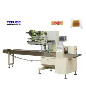 Multifunction horizontal packing machine two films packaging machine flow wrapper machinery