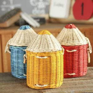 ตะกร้าใส่ดินสอหลากสีตะกร้าน่ารักสำหรับเด็กทำด้วยมือจากเวียดนาม - Product Image 1