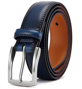 Hombres con estilo al por mayor vestido formal cinturón 2025 OEM nuevo diseño de alta calidad de cuero genuino logotipo personalizado Casual Jeans cinturones para hombres - Product Image 1