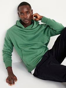 Sweat à capuche grande taille pour hommes pull épais uni et épais Streetwear vierge sans cordon logo personnalisé sweats à capuche confortables - Product Image 2