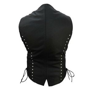 Gilet en cuir sans manches de grande taille à la mode pour hommes Moto Gilet en cuir de haute qualité pour hommes - Product Image 3
