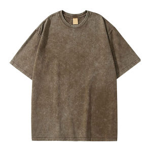 Camiseta de Alta Calidad con Lavado Ácido para Mujer, Camisetas Vintage con Hombros Caídos, Ropa Urbana a Precio de Mayoreo para Mujer, Transpirable - Product Image 5