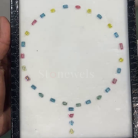 Çok şekiller ve fantezi renk VVS/VS 17.50CT HPHT CVD IGI/GIA sertifikalı gevşek sentetik doğal Lab yetiştirilen elmas kolye yapımı