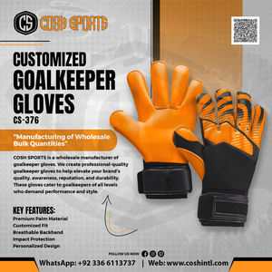 Guantes de Fútbol Personalizados con Corte Híbrido Amarillo con Diseño de Rayas de Tigre Negro, Palma Acolchada, Guantes de Portero de Fútbol - Product Image 6