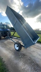 <b>Hot</b> Selling 4 and 2 <b>Wheel</b> 8 Ton Tipping Trailer <b>for</b> Farm Used Ready <b>for</b> Export Hydraulic Dump 8 Ton Trailer <b>for</b> <b>Sale</b> - Product Image 4
