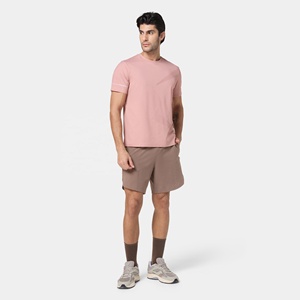 Camiseta Deportiva para Hombre, Corte Ajustado, Secado Rápido, Transpirable, Manga Corta, Tejido de Spandex/Algodón, Diseño Liso, para Gimnasio y Running - Product Image 4