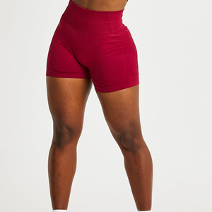 Pantalones cortos deportivos para correr de secado rápido de verano, pantalones cortos de Yoga sin costuras para mujer - Product Image 1