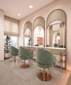 Espejo de Salón Moderno de Madera Ajustable, Ecológico, Portátil y Versátil, Lavabo para Lavado de Cabello, Estaciones de Belleza/Barbería para Exteriores - Product Image 4