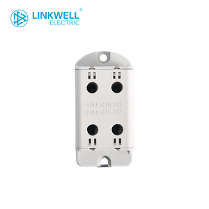 전원 케이블 터미널 블록 고전류 <span class=keywords><strong>2</strong></span> 극 딘 레일 장착 50mm2 전기 단자 커넥터 750V 알 cu 단자 - Product Image 4