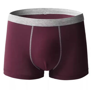 Boxer personnalisé sous-vêtements de qualité supérieure pour hommes 100% coton ceinture élastique doux confortable sous-vêtements - Product Image 3
