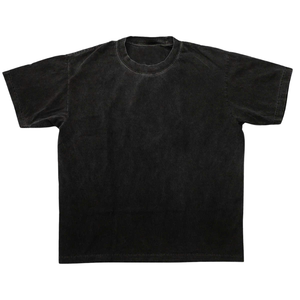 Camiseta lavada Lavado de piedra de alta calidad 100% algodón Lavado ácido Personalizado Dtg Imprimir Hombres Camiseta con logotipo directamente de Viet - Product Image 5