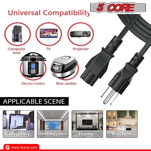 Cordon d'alimentation CA 5 conducteurs, 2 pièces, 3 broches, adaptateur d'extension mâle-femelle US, 10 pieds, 16AWG/2C, 125V 13A - Product Image 5