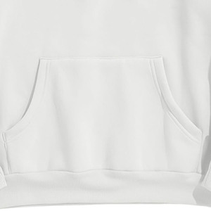 Alta calidad 100% algodón mezclado básico grueso blanco liso peso pesado sudaderas con capucha de gran tamaño logotipo personalizado de talla grande para hombres con capucha - Product Image 2