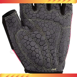 Unisex medio dedo reflectante ciclismo carreras guantes transpirable ajustable correa de muñeca antideslizante Color arcoíris - Product Image 6