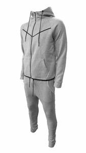 Conjunto Deportivo Nuevo para Hombre, Diseño en V, Pantalones Deportivos de Corte Regular, Sudadera con Capucha y Cremallera, Ropa Deportiva - Product Image 4