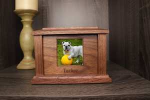 Wood Pet Urn <b>for</b> <b>Ashes</b> Dog Cat <b>Box</b> Personalized Cremation Casket Engraved Bespoke Small Medium Large - Product Image 3