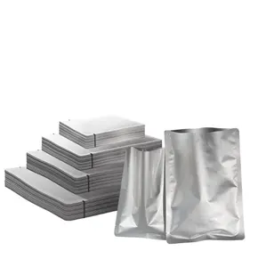 Wholesale Price Silver Aluminum Foil Vacuum Packing Bag Foil Smell Proof Food Storage Sealer Bag Retort Pouch For Meat Storage