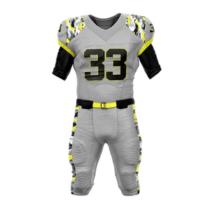 2025 Meilleure vente maillot de football américain unisexe conception sublimée personnalisée uniformes respirants pour jeunes adultes ensembles imprimés - Product Image 4