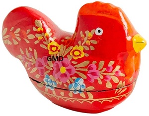 Encantadora colección festiva de decoración de gallina de Pascua Mache de papel artesanal para exhibiciones de fiestas - Product Image 5