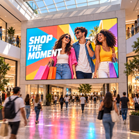 Mur vidéo LED intérieur 4K P3.076 960x960mm, écran d'affichage LED à angle de vision de 160 degrés pour centre commercial