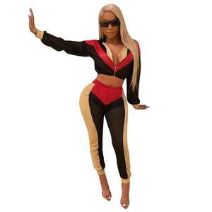 Nouvel ensemble de survêtement sportif d'hiver élégant avec logo personnalisé, comprenant un haut court à capuche et un pantalon de jogging, 2 pièces pour homme, 100% coton - Product Image 1