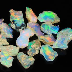 Precioso ópalo etíope áspero brillante Welo brillante Arco Iris llamativo ópalo crudo mejor para hacer piedra de corte facetada - Product Image 1